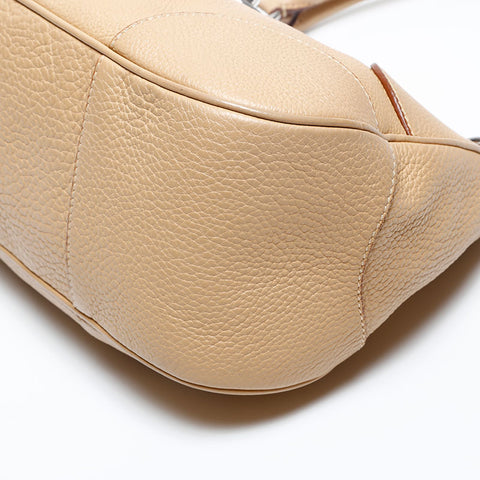 PRADA Logo leather one belt Shoulder Bag Brown WS20154