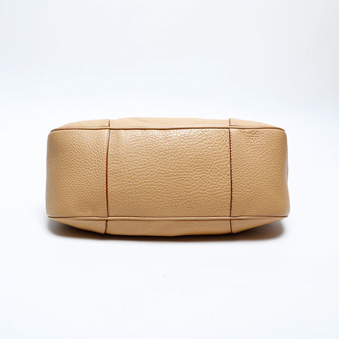 PRADA Logo leather one belt Shoulder Bag Brown WS20154