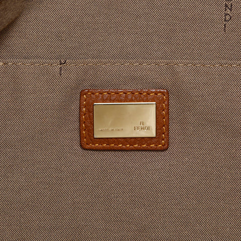 FENDI Zucchino Tote Bag Brown WS20158