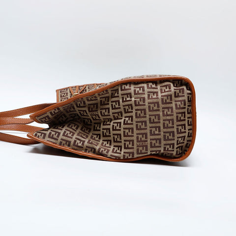 FENDI Zucchino Tote Bag Brown WS20158