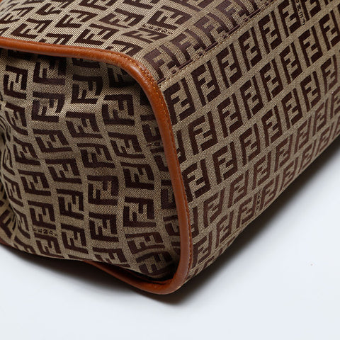 FENDI Zucchino Tote Bag Brown WS20158