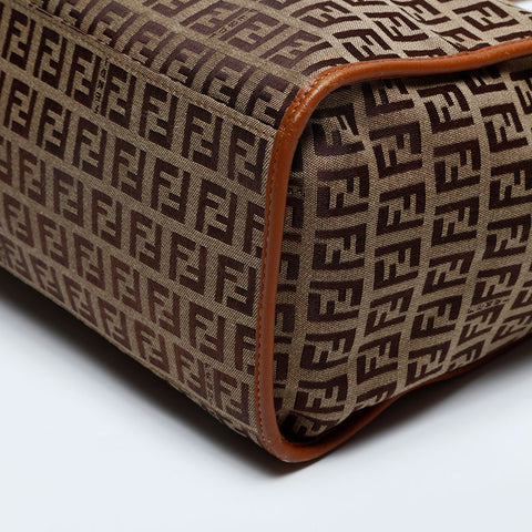 FENDI Zucchino Tote Bag Brown WS20158