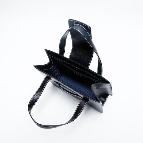 極美品 プラダ PRADA サフィアーノ レザー ハンドバッグ ブラック WS20159
