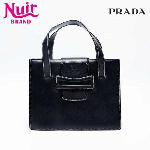 PRADA Safiano leather Handbag black WS20159