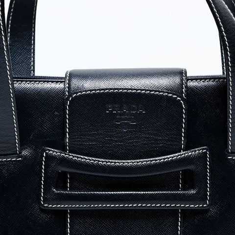 PRADA Safiano leather Handbag black WS20159