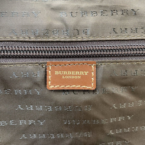 バーバリー BURBERRY ノバチェック 2way 旅行バッグ ボストンバッグ PVC ベージュ WS2015