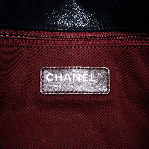 CHANEL Boy Chanel Suede 18th Series 2013-2014 Shoulder Bag black WS20160