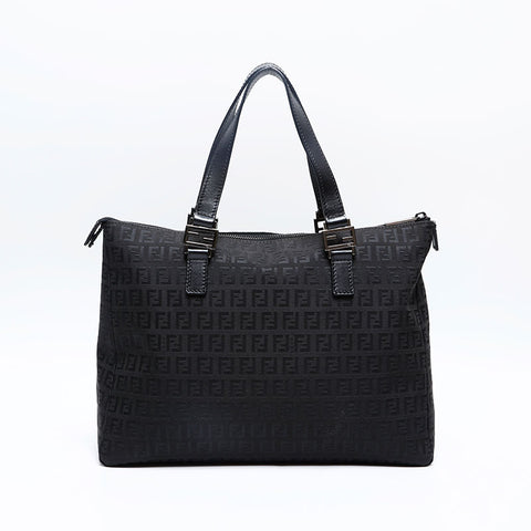 フェンディ FENDI ズッキーノ キャンバス トートバッグ ブラック WS20163