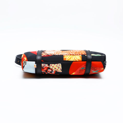 Salvatore Ferragamo Flower print Shoulder Bag black WS20165