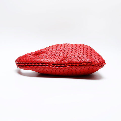 BOTTEGAVENETA INTRECCIATO Hobo Shoulder Bag Red WS20166