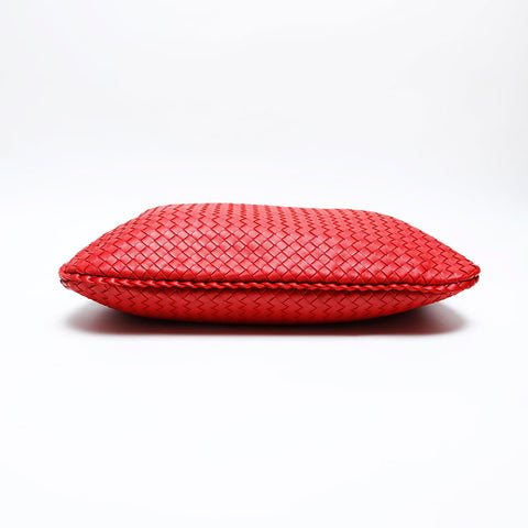 BOTTEGAVENETA INTRECCIATO Hobo Shoulder Bag Red WS20166