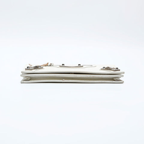 BALENCIAGA Wallet Chain City Umhängetasche Elfenbein WS20169