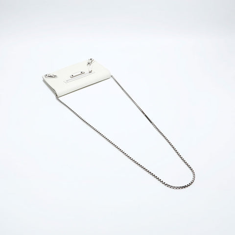 BALENCIAGA Wallet Chain City Umhängetasche Elfenbein WS20169