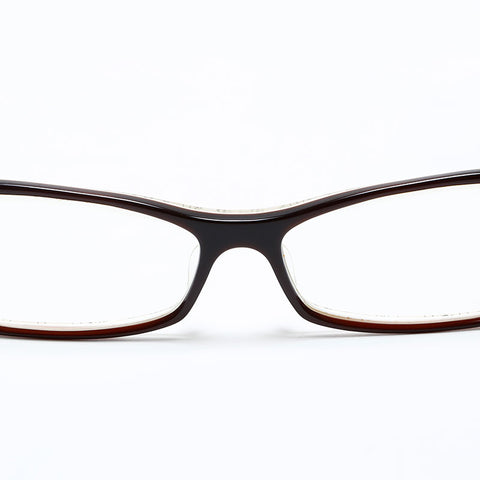 CHROME HEARTS Degree Cross Glasses Brown WS20173