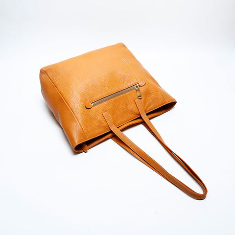 PRADA leather Tote Bag Brown WS20180
