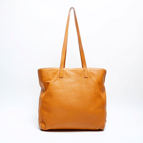 PRADA leather Tote Bag Brown WS20180