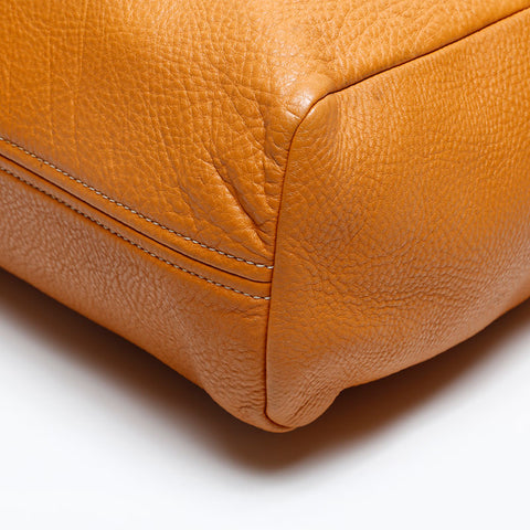 PRADA leather Tote Bag Brown WS20180