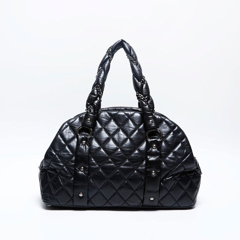 極美品 シャネル CHANEL 10番台 2005-2006 マトラッセ チェーン ハンドバッグ  ブラック WS20183