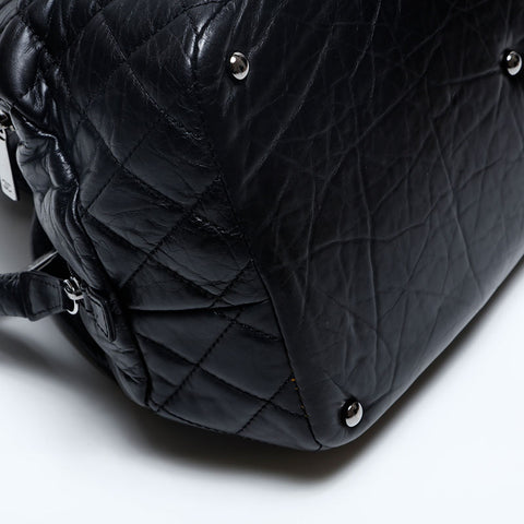 極美品 シャネル CHANEL 10番台 2005-2006 マトラッセ チェーン ハンドバッグ  ブラック WS20183