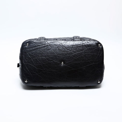 極美品 シャネル CHANEL 10番台 2005-2006 マトラッセ チェーン ハンドバッグ  ブラック WS20183