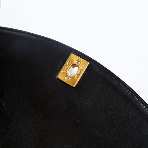 CHANEL No. 3 1994-1996 Diana Matelasse Lambskin Shoulder Bag black WS20185