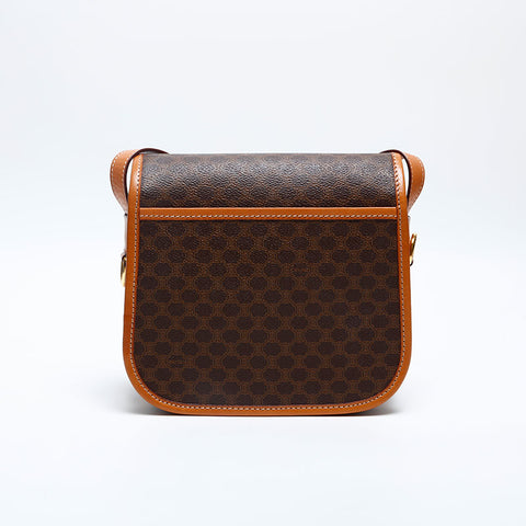 セリーヌ CELINE マカダム ショルダーバッグ ブラウン WS20187
