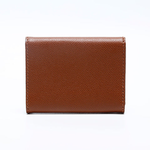 CHANEL Caviar Skin COCO Mark 5th Series 1997-1999 Bifold Wallet Brown WS20188