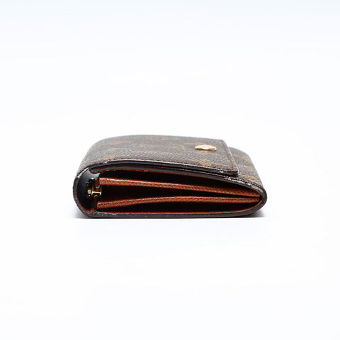 LOUIS VUITTON Porto Monnaie Pied Tresor Monogram Bifold Wallet Brown WS20192