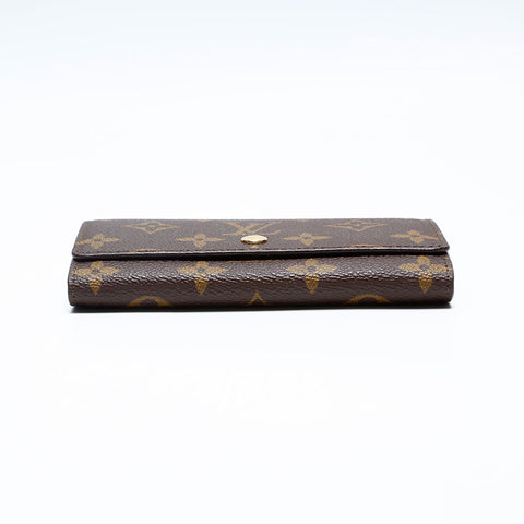 LOUIS VUITTON Porto Monnaie Pied Tresor Monogram Bifold Wallet Brown WS20192