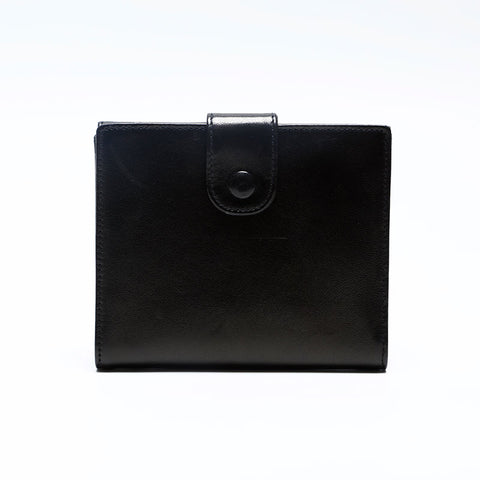CHANEL No. 3 Lambskin COCO Mark 1994-1996 Bifold Wallet black WS20193