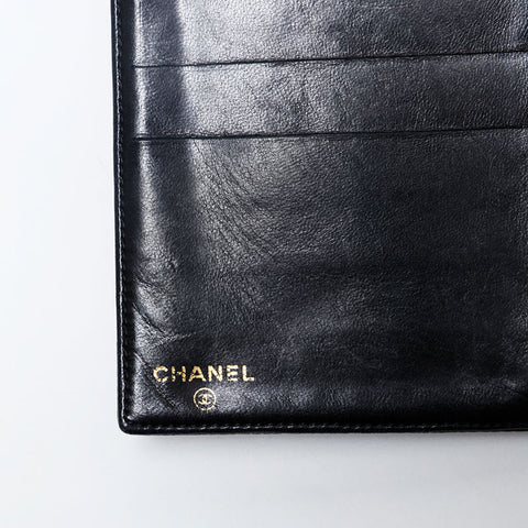 CHANEL No.9 Caviar Skin COCO Mark 2004-2005 Purse black WS20194