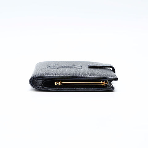 CHANEL No.9 Caviar Skin COCO Mark 2004-2005 Purse black WS20194