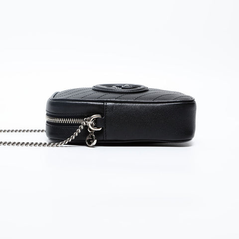 GUCCI Leather Blondie Shoulder Bag black WS20196