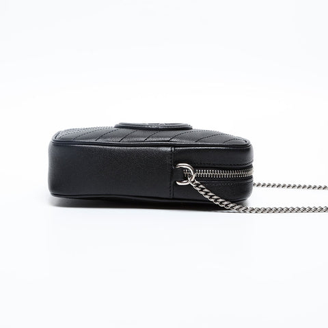 GUCCI Leather Blondie Shoulder Bag black WS20196