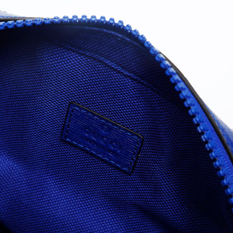 GUCCI Leather Logo Camera Bag Shoulder Bag blue WS20197