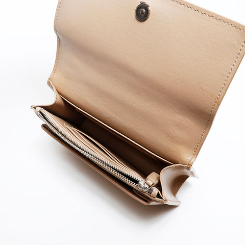 極美品 イヴ・サンローラン YVES SAINT LAURENT チェーン レザー ケイト ショルダーバッグ ベージュ WS20200