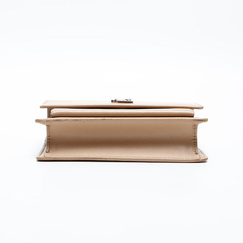YVES SAINT LAURENT Chain Leather Kate Shoulder Bag beige WS20200