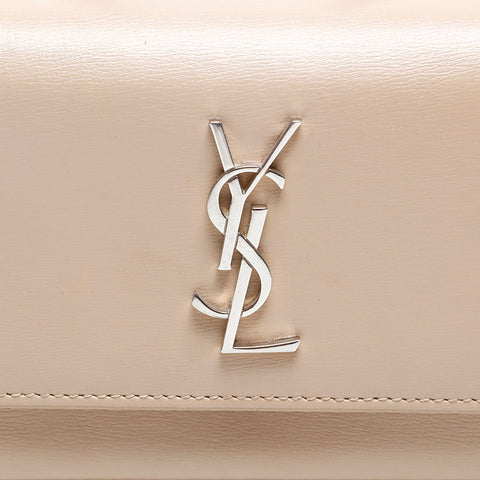 YVES SAINT LAURENT Chain Leather Kate Shoulder Bag beige WS20200