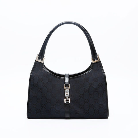 グッチ GUCCI GG キャンバス ジャッキー ハンドバッグ ブラック WS20203