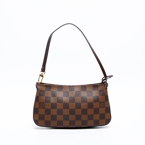 LOUIS VUITTON 2006 Damier Pochette Accessoires Handbag Brown WS20205