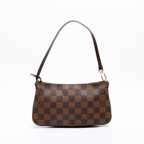 LOUIS VUITTON 2006 Damier Pochette Accessoires Handbag Brown WS20205