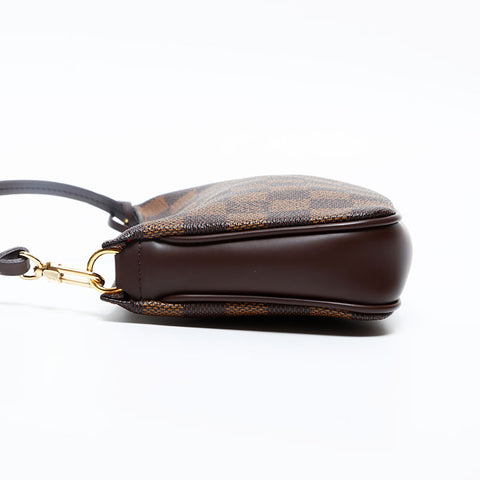 LOUIS VUITTON 2006 Damier Pochette Accessoires Handbag Brown WS20205