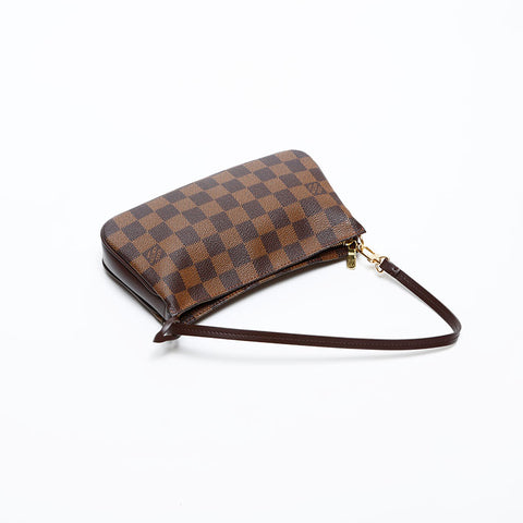 LOUIS VUITTON 2006 Damier Pochette Accessoires Handbag Brown WS20205