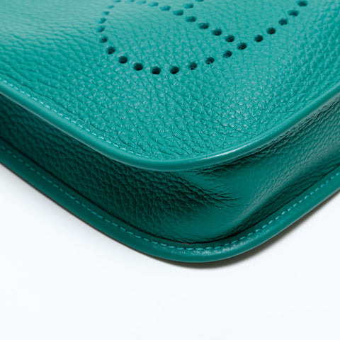 HERMES Evelyn TPM W stamp 2024 Shoulder Bag green WS20206