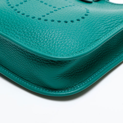 HERMES Evelyn TPM W stamp 2024 Shoulder Bag green WS20206