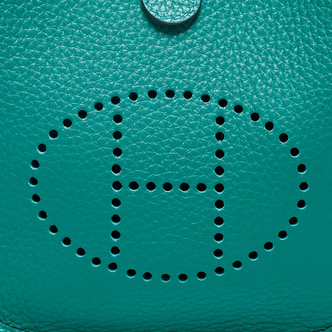 HERMES Evelyn TPM W stamp 2024 Shoulder Bag green WS20206