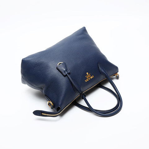 PRADA leather Handbag Navy WS20210