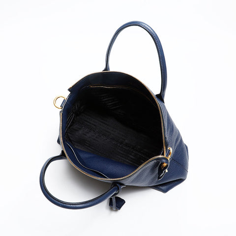 PRADA leather Handbag Navy WS20210