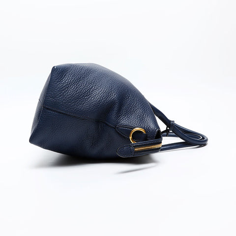PRADA leather Handbag Navy WS20210