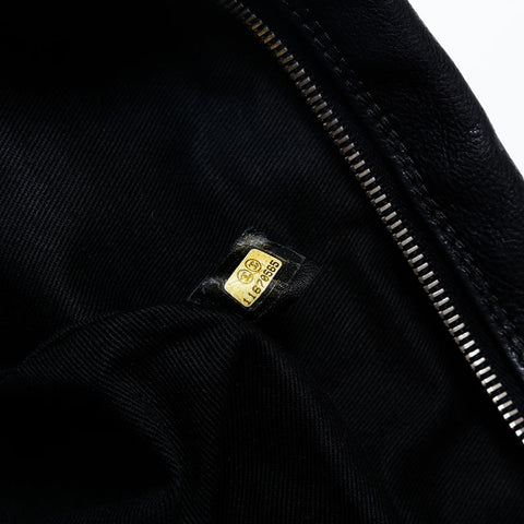 極美品 シャネル CHANEL 11番台 ワイルドステッチ レザー 2006-2008 ショルダーバッグ  ブラック WS20212